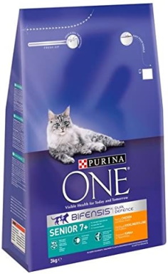 Purina ONE Senior Chicken & Whole Grain cat food