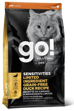 Go! SENSITIVITIES Limited Ingredient Duck Grain-Free Dry Cat Food