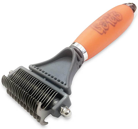 GoPets Dematting Comb With 2 Sided Professional Grooming Rake